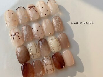 マリーネイルズ 大阪梅田店(MARIE NAILS)の写真/オフ込みtrend design course￥6600～！オリジナルアートの種類豊富/アフターケアも◎/嬉しい1週間保証付き