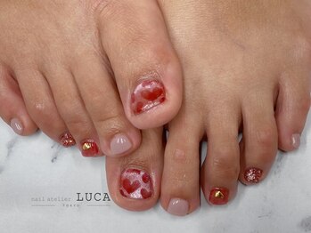 ネイルアトリエルカ(nail atelier LUCA)/W-980 ハートマグネットネイル