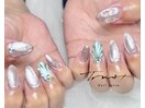 長持ちフィルインで季節ネイル