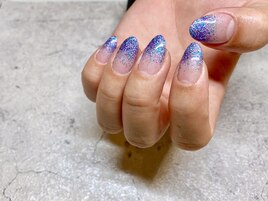 ラメグラデーションネイル