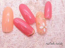 アンベリール 横浜店(Embellir)/(1501)リーフフラワーネイル