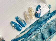 ネイルサロン&スクール ジーナ(GINA)/冬色ニュアンスネイル