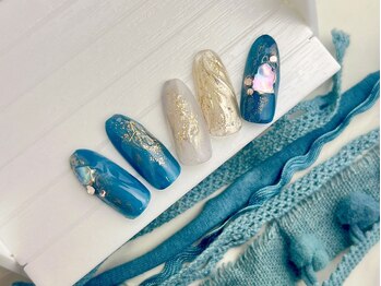 ネイルサロン&スクール ジーナ(GINA)/冬色ニュアンスネイル