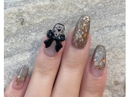 秋ネイル・人気リボンパーツ