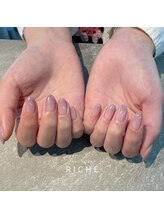 リッシュ(RICHE)/紫陽花カラーのグラデネイル