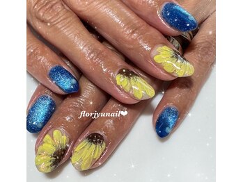 フロージュ ネイル(florjyu nail)/ひまわりnail