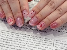 シエル バイ アンテリジャン(Ciel By Antellijan)/キラキラうるうるリボンネイル