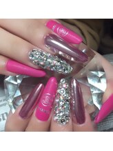 オウシーネイルズ(OUCY nails)/ロングスカルプ×ミラーネイル