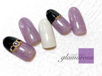 ネイルグラマラス 西新井店/《パラジェル》バイカラー 春色