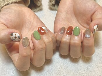 ルア(lua.)/色替えアニマルネイル*10月定額