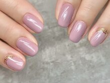 ラヴィネイル(La Vie Nail)/上品ネイル/ラベンダーグレー