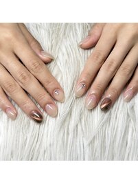 秋カラーネイル