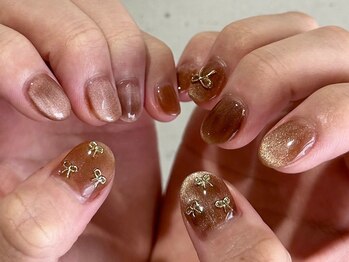 ニコルネイル(nicole nail)/リボンマグネットネイル