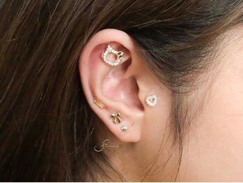 ハチナナヨンネイル(f*w874nail)/耳ツボジュエリー