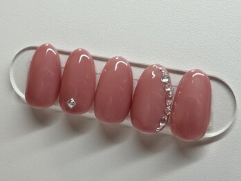 ホリーホック ネイル 仙台泉(HollyHock Nail)/ワンカラー×ストーン