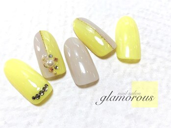 ネイルグラマラス 西新井店/《パラジェル》バイカラー 春色