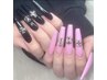 噛み爪スカルプにシンプル&ケア付14980円（Acrylic nails for nail biters）