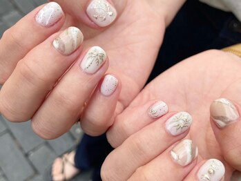 ビューティービースト フォー ネイルアンドアイラッシュ 松浜店(beauty:beast)/手書きミラーアート☆