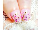 押し花ネイルデザイン