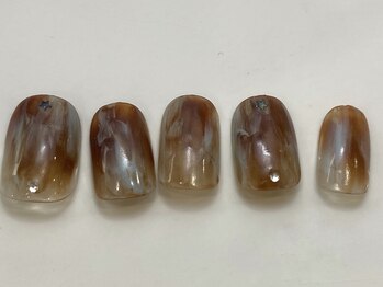 ネイルメゾン 天神店(NAIL MAISON)/ニュアンスカフェラテもや¥5000