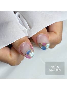 ネイルズガーデン(NAILS GARDEN)/ステンドグラスネイル