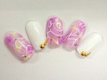 クリスタルネイル ボンベルタ橘店(CRYSTAL NAIL)/フラワーネイル