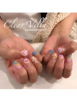 ネイルサロンクリアヴィラ(nail salon clear villa)/ゴージャスピーコック