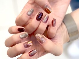 ニュアンスミラーネイル☆
