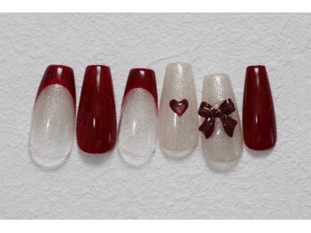 バレンタイン・ハートネイル