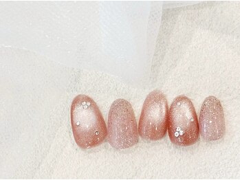 マグネットネイル/上品ストーン