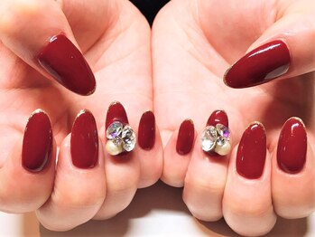 ヨロ(YOLO)/ビジュー/シンプル/細フレンチ