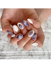 マイビーネイル(MYB NAIL)/大理石ネイル