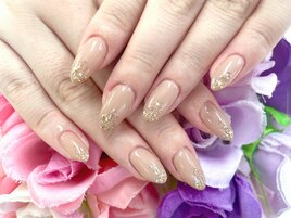 【小野】シンプルキラキラネイル