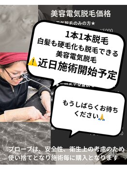 シェーングランツ(SchonGlanz)の写真/近日施術開始予定！！美容電気脱毛★名古屋までいかなくても春日井でできちゃう！