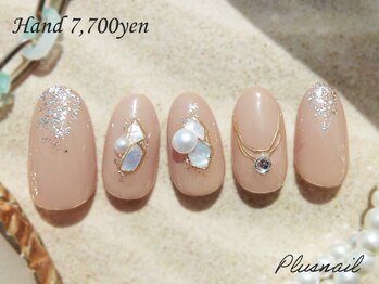 プラスネイル 北千住東口店(PLUS NAIL)/【3133】パールネイル