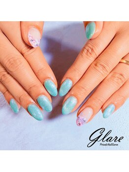 Nail salon GLARE【グレア】/マグネット＋アート２本