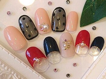 ネイルアンドアイラッシュ リラ 東三国店(Rela)/シースルーNAIL ¥7500(オフ込)