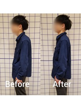 サロンリーベ(salon reve)/30代男性／ねこ背でお悩み