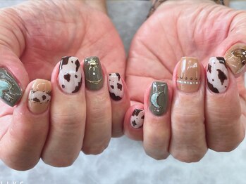 ネイルサロン シェル(Nail Salon SHELL)/牛柄ネイル♪