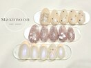 リボン、ワンホンネイル