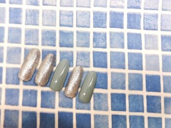 ネイルサロン&スクール ジーナ(GINA)/ワンカラー 涼しげなくすみ色