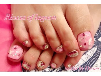 リオッサ オブ ラグーン(RIOSSA of Lagoon)/キラキラ☆フットネイル