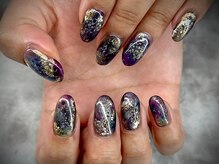 ヌル ネイル 堀江(NURU NAIL HORIE)/鉱石キラキラネイル☆