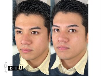 ケギライアイブロウ 渋谷(kegiraiアイブロウ)/眉毛/眉毛サロン メンズ/kegirai