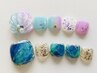 フット：華やか定額ジェルネイル　8000円