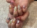ネオンカラー夏ネイル