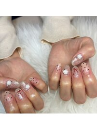 ちゅるん韓国ネイル