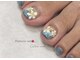 カルアネイル(Calua nail)の写真/マグネットネイルの光沢感で魅せる大人可愛いフットネイル◎指先のケアで気分も華やぐ！