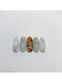 先取り冬ネイル