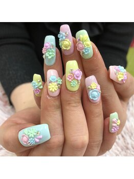 アイル ビューティーサロン(Airu Beauty Salon)/レリーフネイル(20代の方)